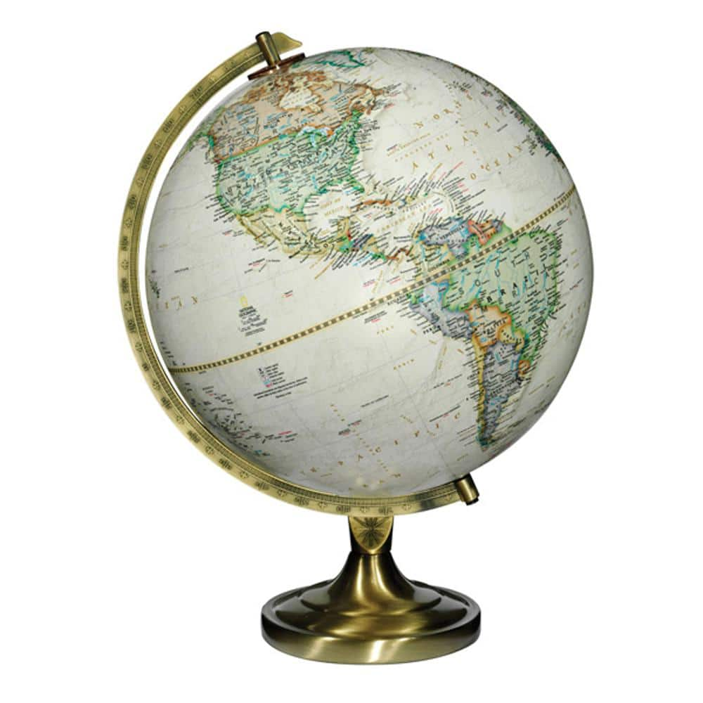 REPLOGLE National Geographic Grosvenor 12 in. Desk Globe 39503 - The Home  Depot