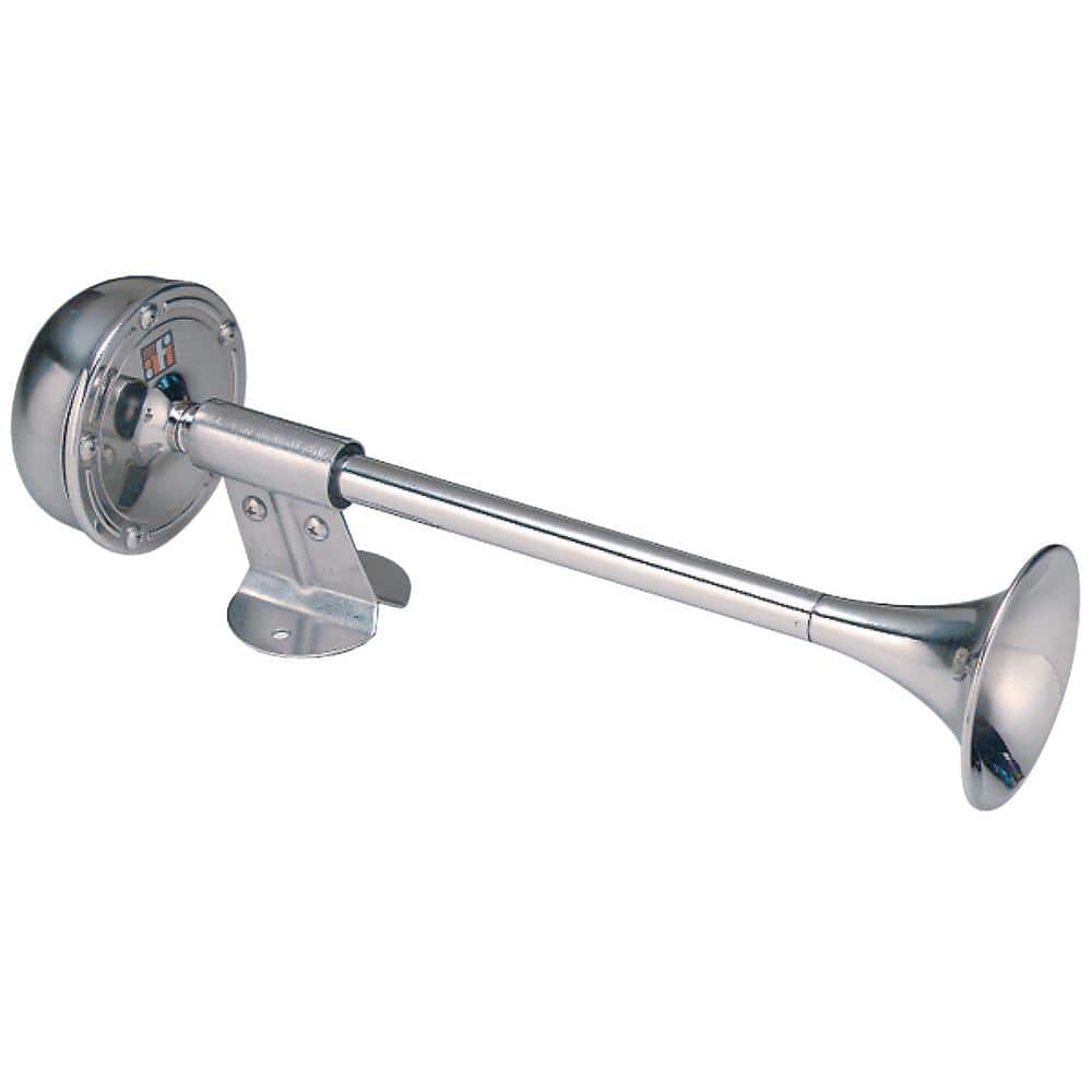 AFI 10106 12V Chrome Plated Dual Trumpet Air Horn - TackleDirect