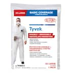 TRIMACO DuPont Tyvek Large No Elastic Disposable Coverall 14122 - The Home  Depot