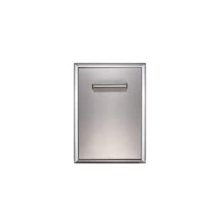 16 in. Stainless Steel 1-Drawer and Trash Bin Combo