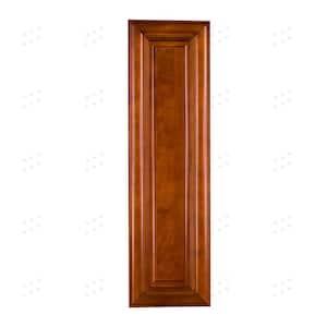 Cambridge Assembled 18x42x12 in. Wall Cabinet with 1 Door 3 Shelves in Chestnut