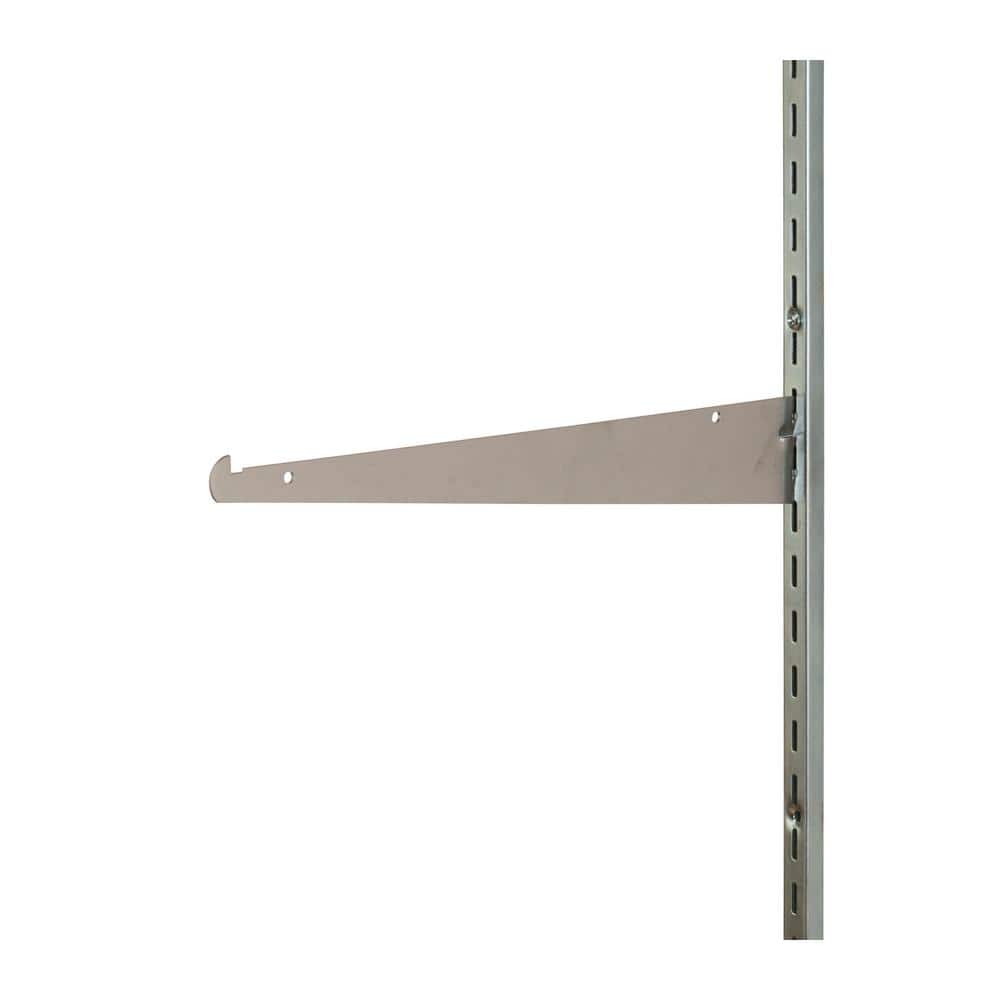 12" Chrome Tap-in Style Universal Shelf Bracket