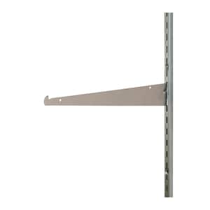 12 in. L Tap-In Style Chrome Shelf Brackef for President Line Slotted Standards (Pack of 25)