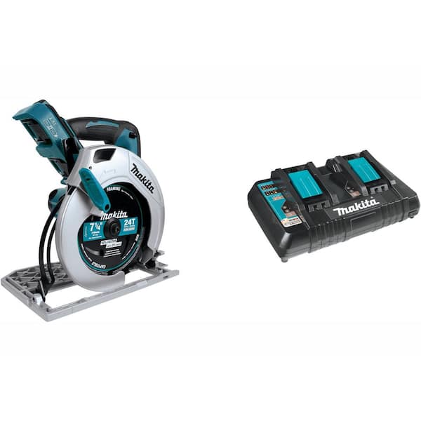 18V X2 LXT 7-1/4 Circular Saw (Tool Only) with Bonus 18V LXT Lithium-Ion Dual Port Rapid Optimum Charger