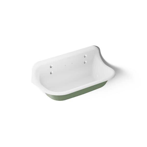 Brockway 36 in. Wall Mount Laundry/Utility Sink in Aspen Exterior with White Interior