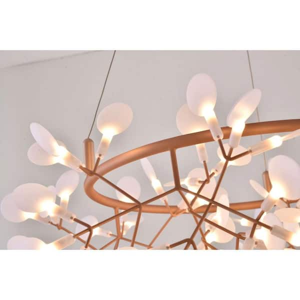 MY SWANKY HOME Fishing Float Pendant Light Chandelier 12 in Round