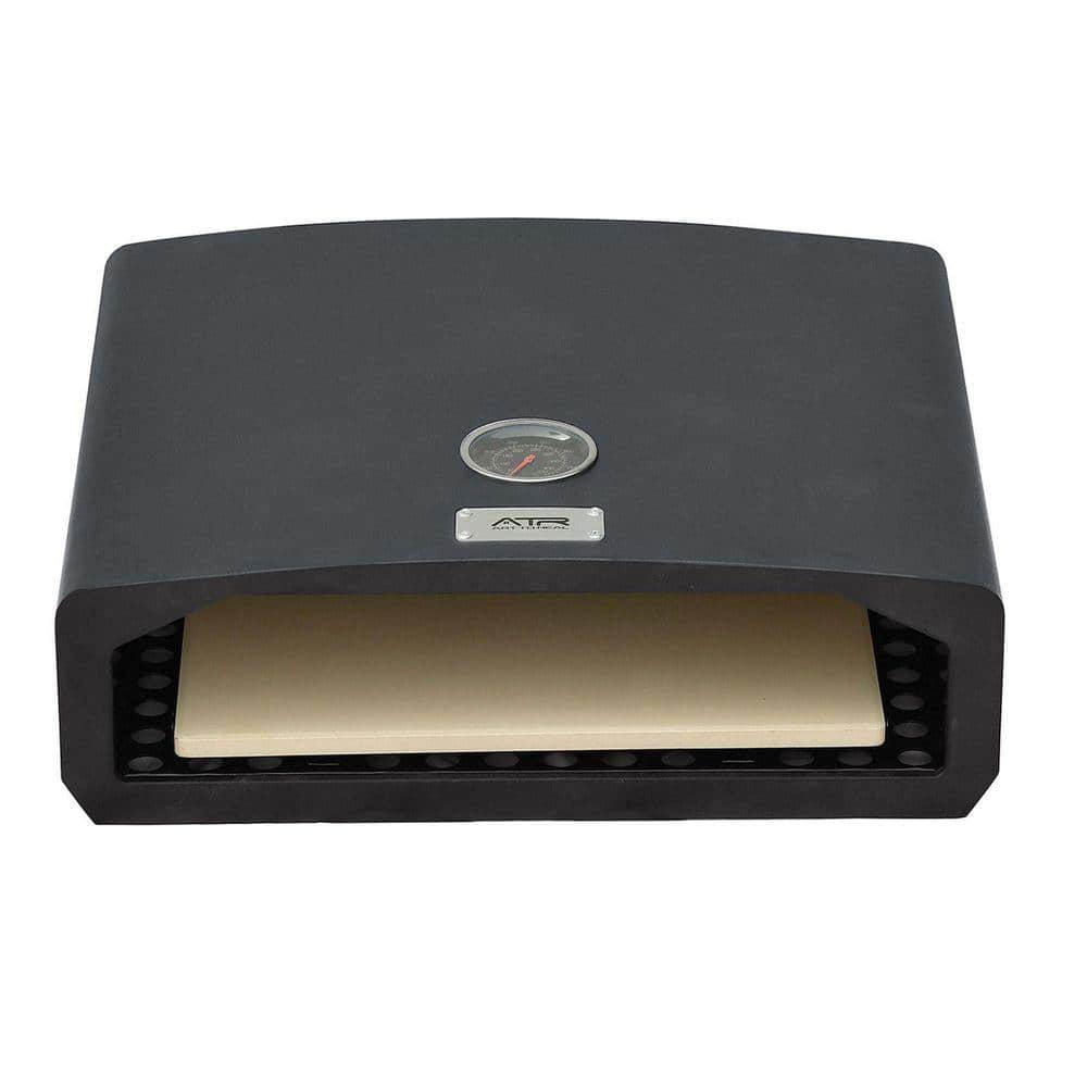 Outdoor Pizza Oven in Black can use Natural Gas/Propane