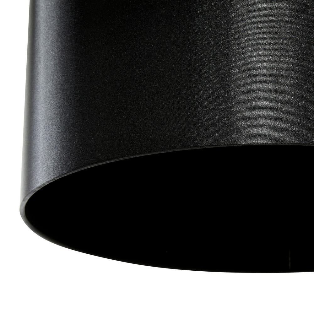 Elegant Matte Black Metal Floor Lamp with Marble Base