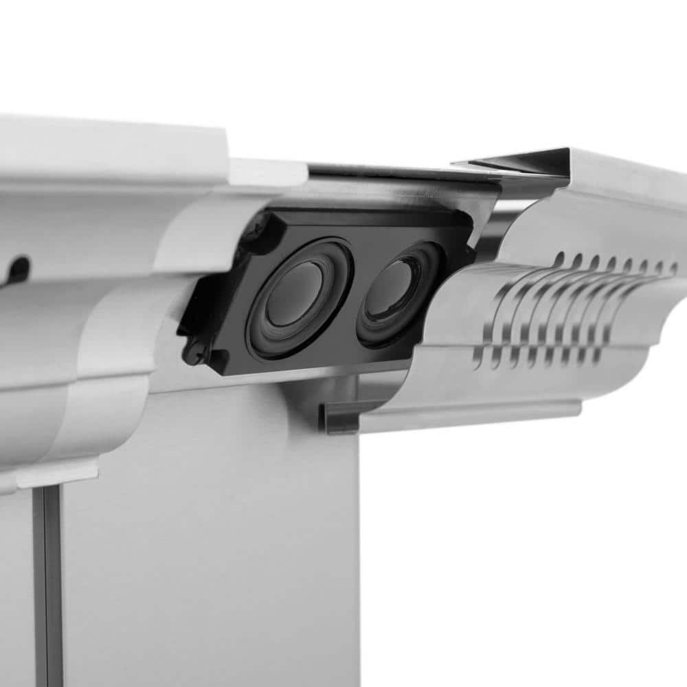 30" Stainless Steel Island Range Hood with Built-in Speakers