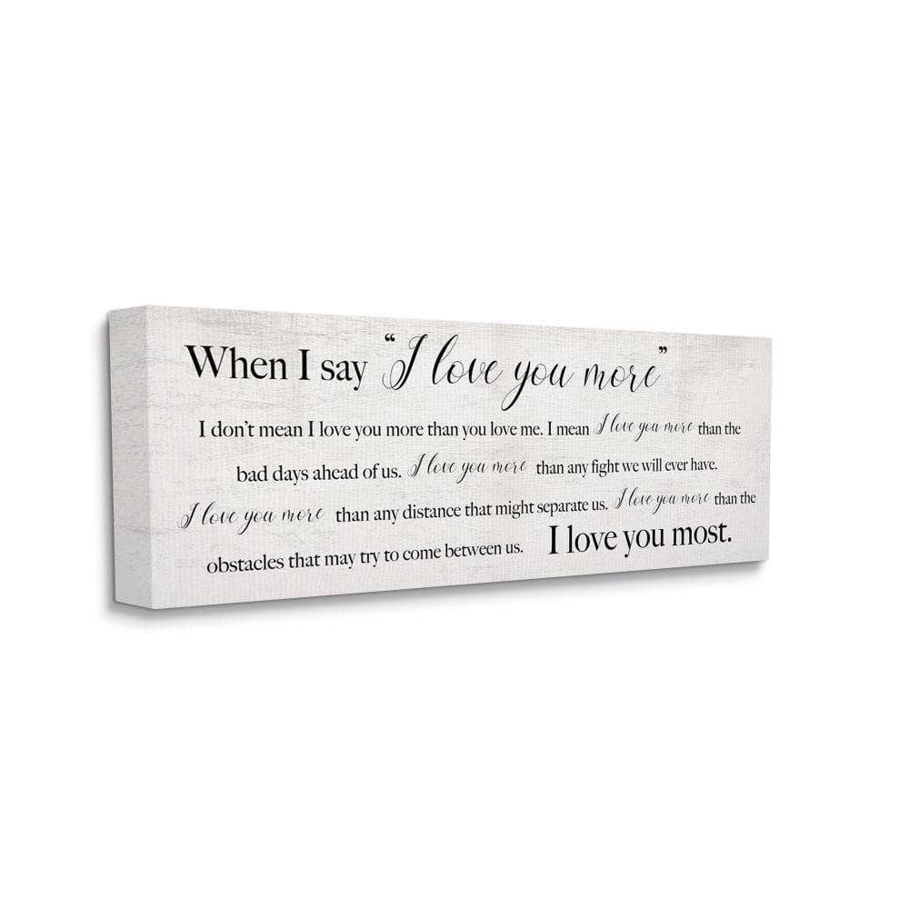 Stupell Industries I Love You Most Sentiments Storybook Typography By Daphne Polselli Unframed Print Abstract Wall Art 17 in. x 40 in.