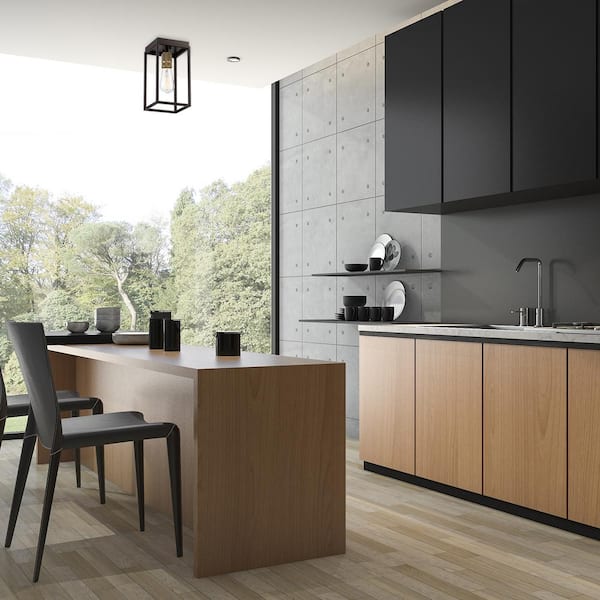 Cordelia Lighting 6 in. Classic Vintage Bronze Medium-Base (E26) Bulb Flush Mount for Kitchens