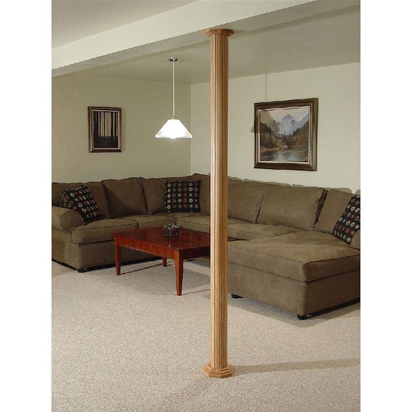 Pole-Wrap 48-in L x 4-ft H MDF Unfinished Fluted Column Wrap 87Ex484