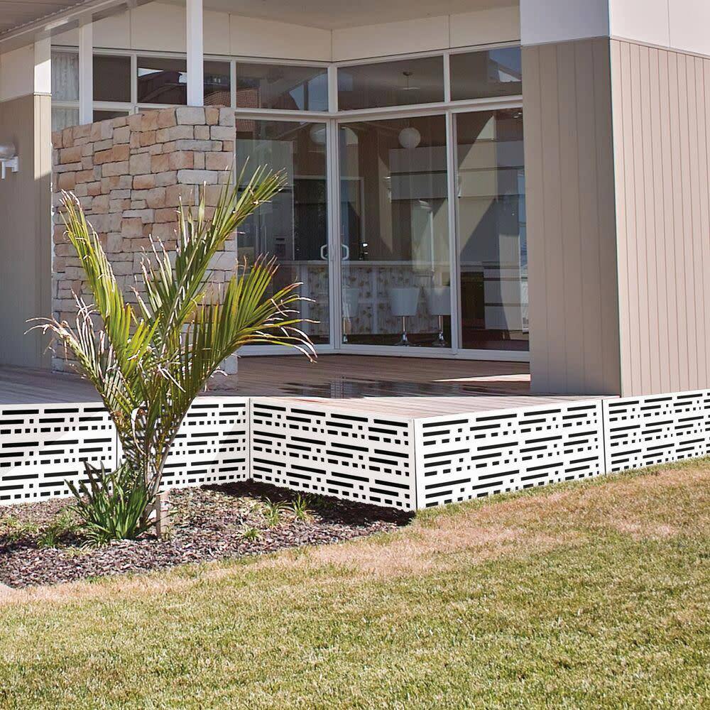 Morse White Polypropylene Decorative Screen Panel 2 ft. x 4 ft.