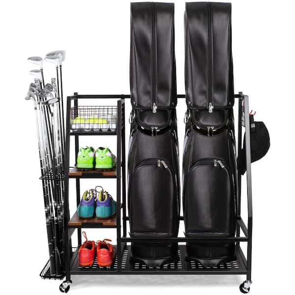 Sttoraboks Golf Bags Storage Garage Organizer Golf Bag Rack for 3