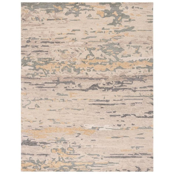 Soho 8 ft. x 10 ft. Beige/Gray Abstract Granite Area Rug