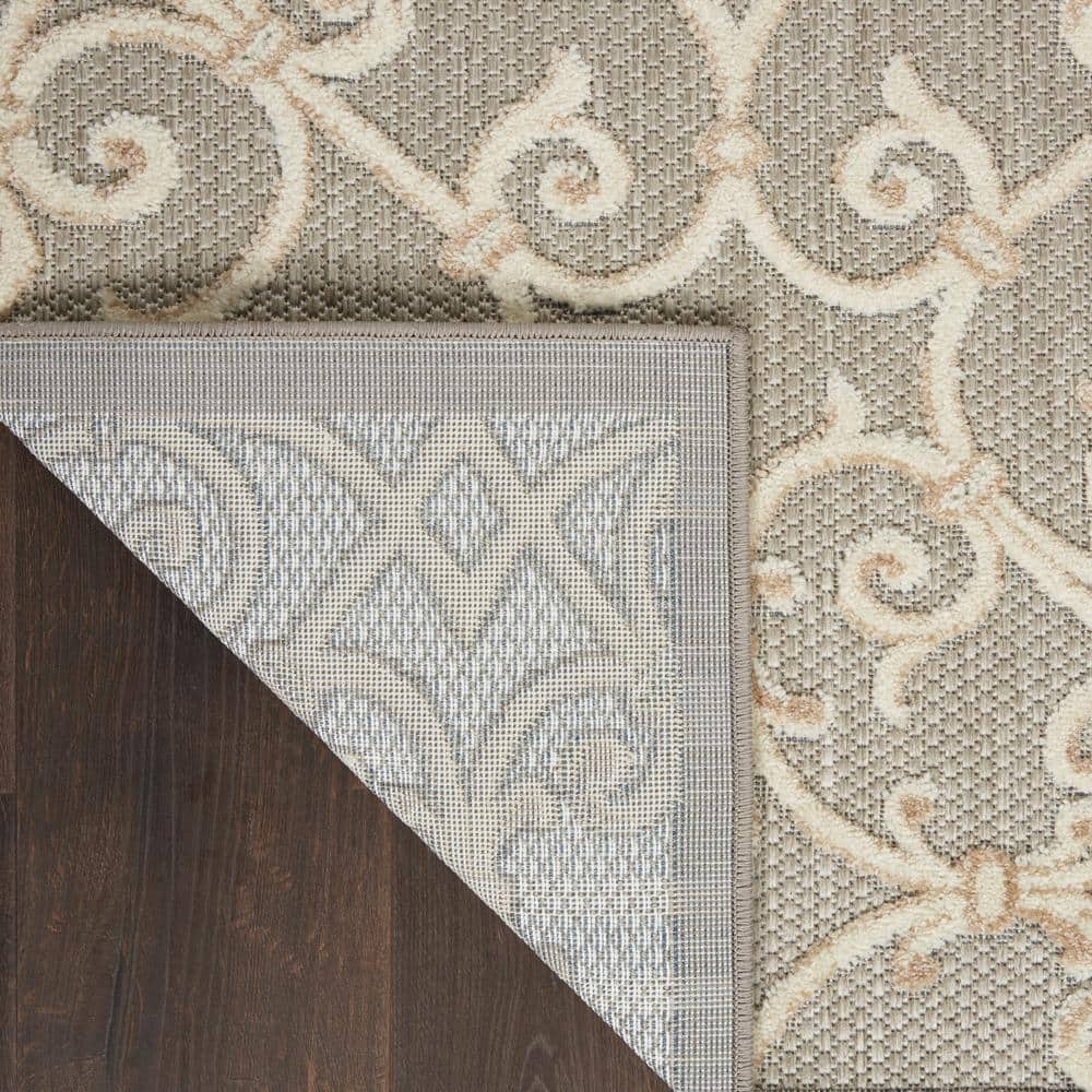 Aloha 5'3" x 7'5" Natural Polypropylene Flat Woven Outdoor Rug