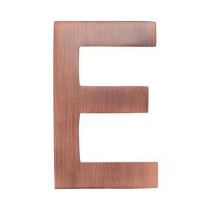 Architectural Mailboxes 4 In. Dark Aged Copper Letter E Floating House ...