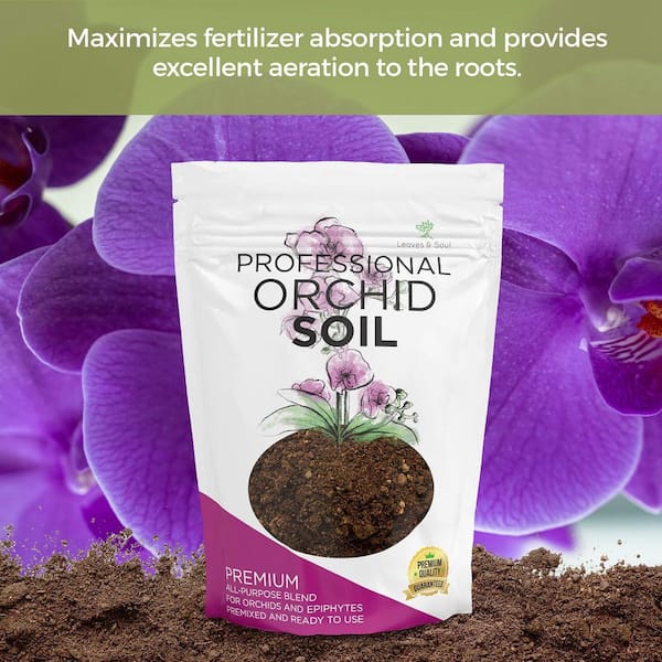 LEAVES AND SOUL Large Bag Orchid Soil Premium All Purpose Blend : 8.2 qt :  Ready to Use for Orchids, Bromeliads, Epiphytic Plants orchsoil8 - The Home  Depot