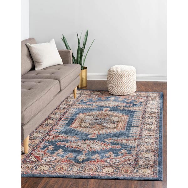 Utopia Larissa Blue 7' 1 x 10' 0 Area Rug