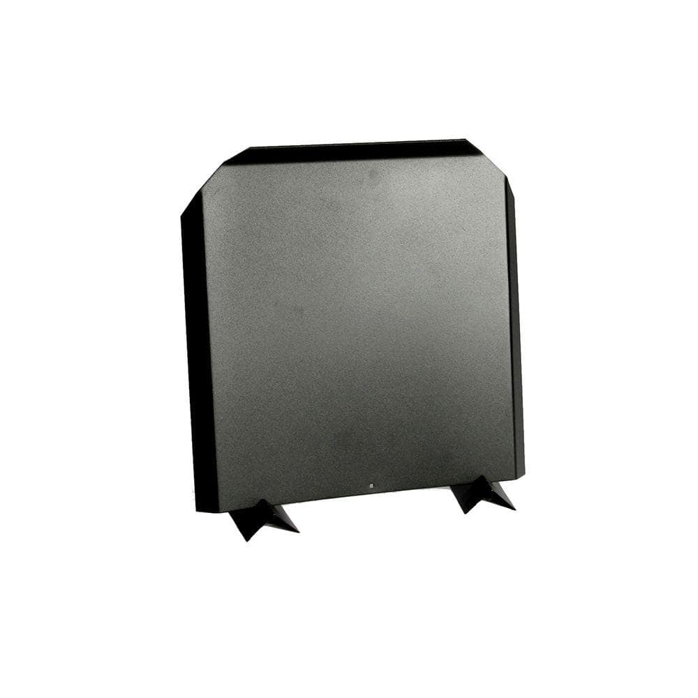 15-Inch Gray Stainless Steel Fireback Shield