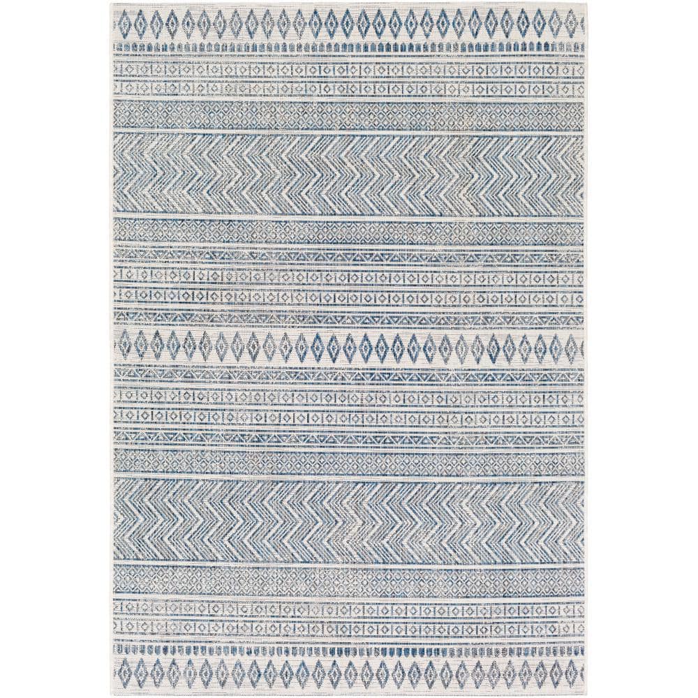 Merrigan Denim 5 ft. 3 in. x 7 ft. 7 in. Indoor/Outdoor Patio Area Rug price history on PriceWatchPro