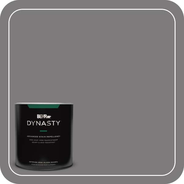 BEHR DYNASTY 1 qt. #BXC-58 Stormy Gray Semi-Gloss Enamel Interior Stain-Blocking Paint and Primer