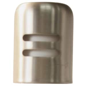 1-5/8 in. x 2-1/4 in. Solid Brass Air Gap Cap Only, Non-Skirted, Satin Nickel