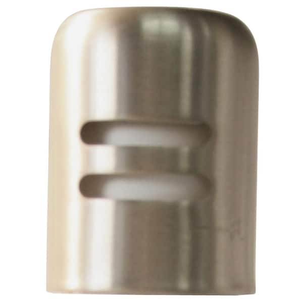 Westbrass 1-5/8 in. x 2-1/4 in. Solid Brass Air Gap Cap Only, Non-Skirted, Satin Nickel
