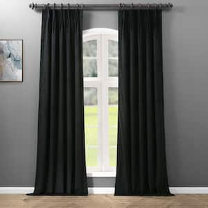 Blackout Signature Warm Black Pleated - 25 in. W x 108 in. L (1 Panel)