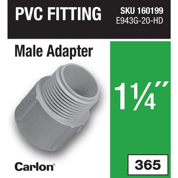 1-1/4 in. PVC Male Adapter