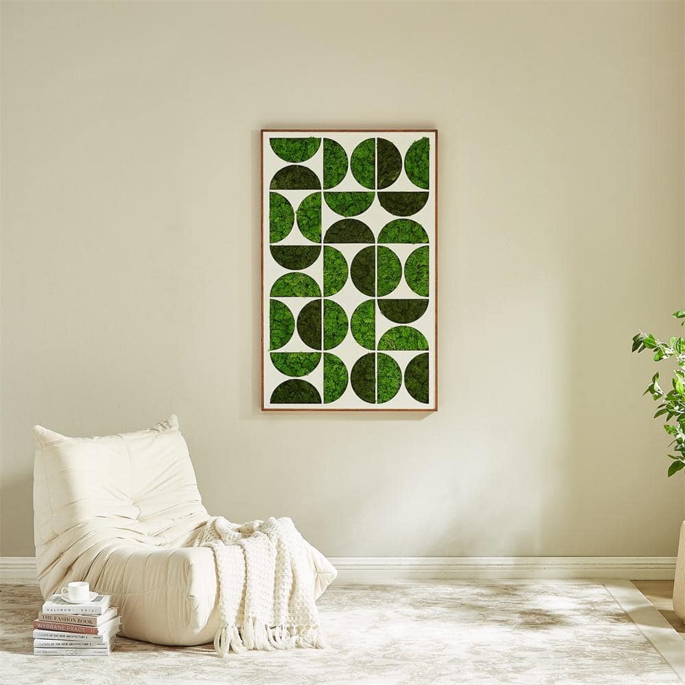 Vivid Moony Metal Art Moss Wall Decor, Eco-Friendly, Low Maintenance and Un