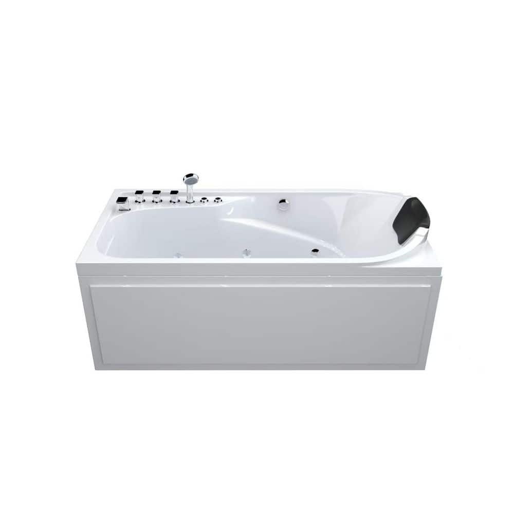 67 in. x 34 in. Whirlpool Bathtub with Center Drain in White price history on PriceWatchPro