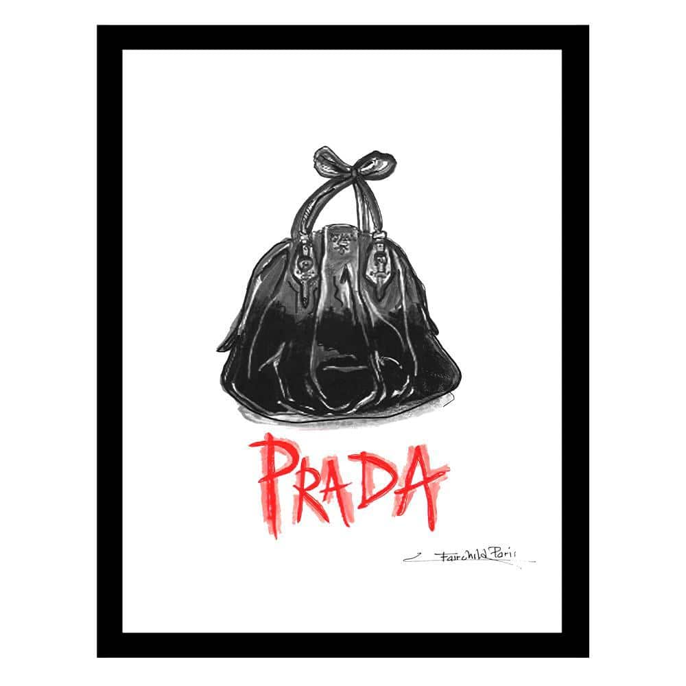 Designer Handbag by Fairchild Paris 1-Piece Framed Graphic Print Abstract Poster Art Print 18 in. x 14 in. price history on PriceWatchPro