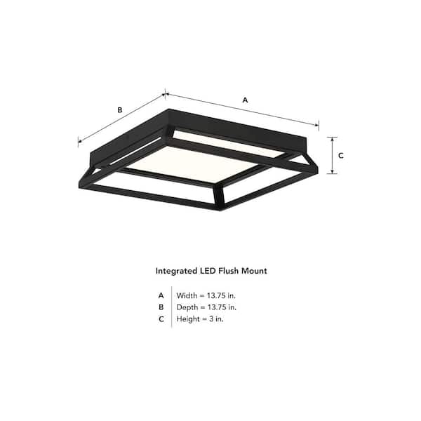Lithonia Lighting 13.75-in White Modern/Contemporary LED Flush Mount Light Lithonia Lighting 13.75-in White Modern/Contemporary LED Flush Mount Light