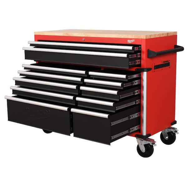 Milwaukee High Capacity 52 in. W x 22.1 in. D 12-Drawer Mobile
