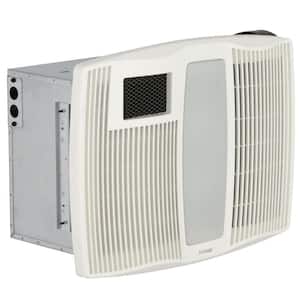 QT Series Very Quiet 110 CFM Ceiling Bathroom Exhaust Fan with Heater, Light and Night Light
