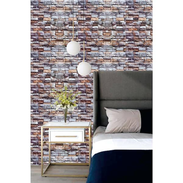 Dundee Deco Peel and Stick 3D Self Adhesive Foam Wallpaper