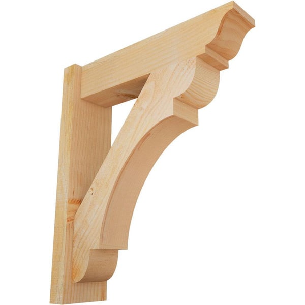 Ekena Millwork 6 in. x 26 in. x 22 in. Douglas Fir Olympic Traditional Rough Sawn Outlooker