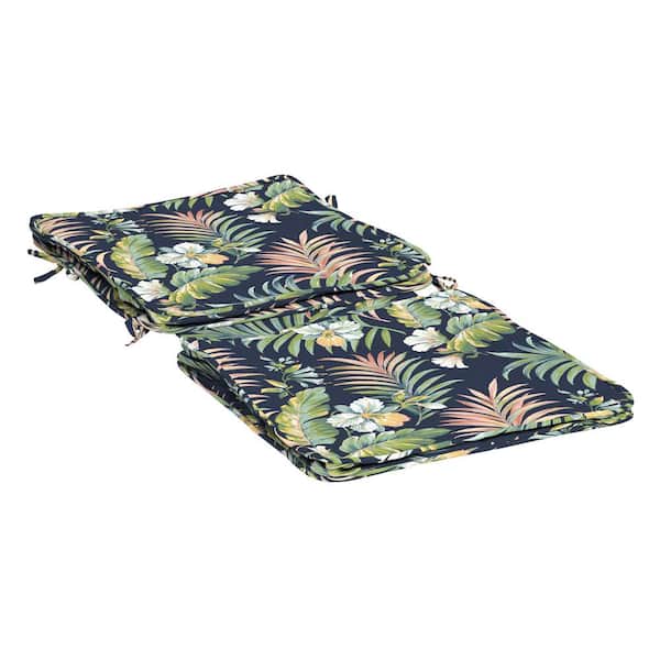 ARDEN SELECTIONS ProFoam 40 in. x 20 in. Outdoor Dining Chair Cushion Cover in Simone Blue Tropical