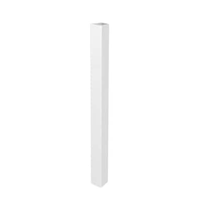 4 in. x 4 in. x 45 in. White Traditional Post Jacket for 42 in. Railing