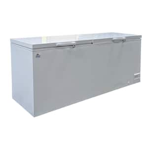 92in. W 26.7 cu ft Commercial Manual Defrost Chest Freezer in White