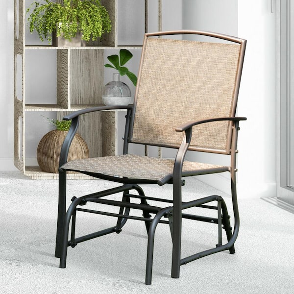 Metal frame shop glider rocker