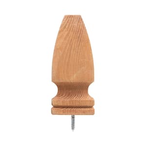 ProWood 4 in. x 4 in. Pressure-Treated Cedar-Tone Pine Gothic Finial (6-Pack)