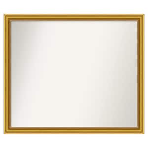 Townhouse Gold 41.75 in. x 35.75 in. Custom Non-Beveled Wood Framed Batthroom Vanity Wall Mirror