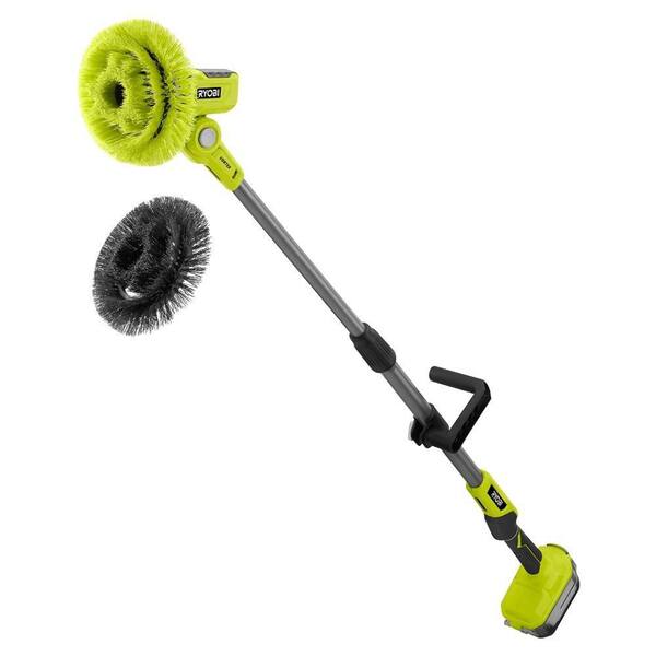 RYOBI ONE+ 18V Cordless Telescoping Power Scrubber (Tool Only) w