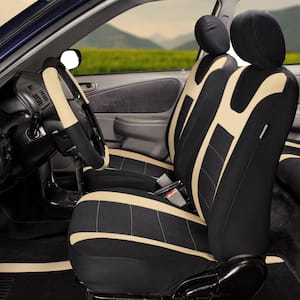 Fabric 47 in. x 23 in. x 1 in. Sports Front Car Seat Covers