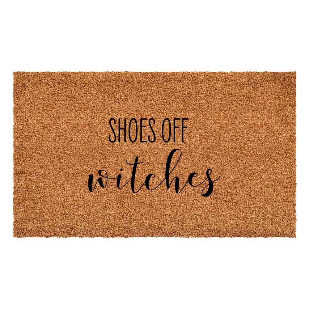 "Shoes Off Witches Doormat 17"" x 29""" price history on PriceWatchPro