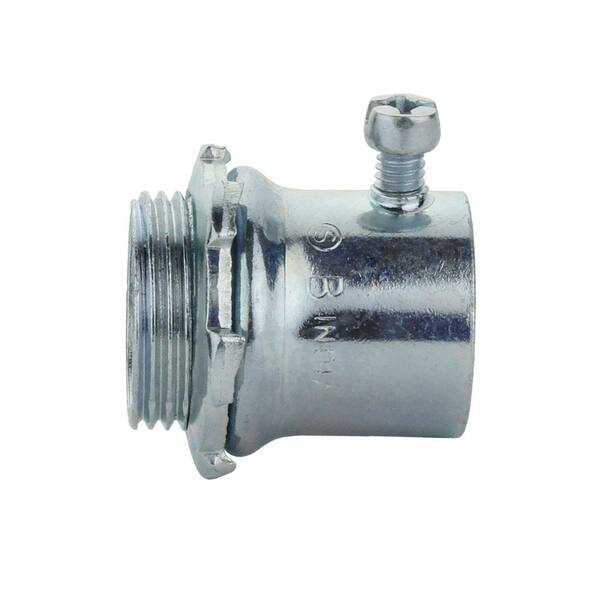 Commercial Electric - 1/2 in. Electrical Metallic Tubing (EMT) Set-Screw Connector (5-Pack)