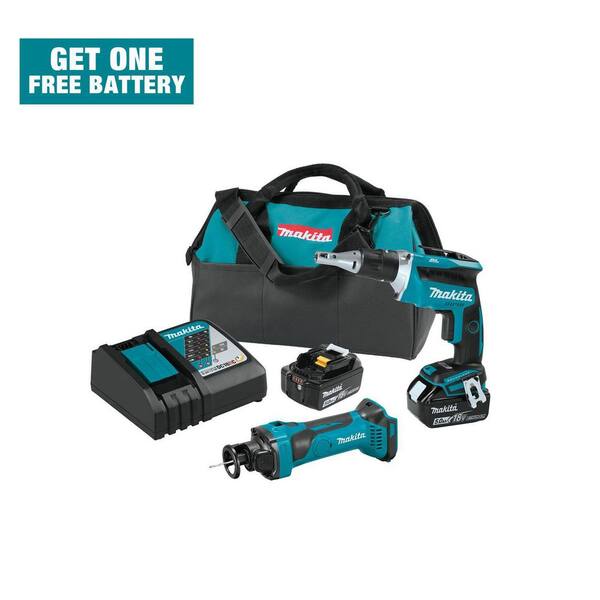 Makita XT255T 18V LXT Lithium-Ion Cordless 2-pc. Combo Kit (5.0Ah)