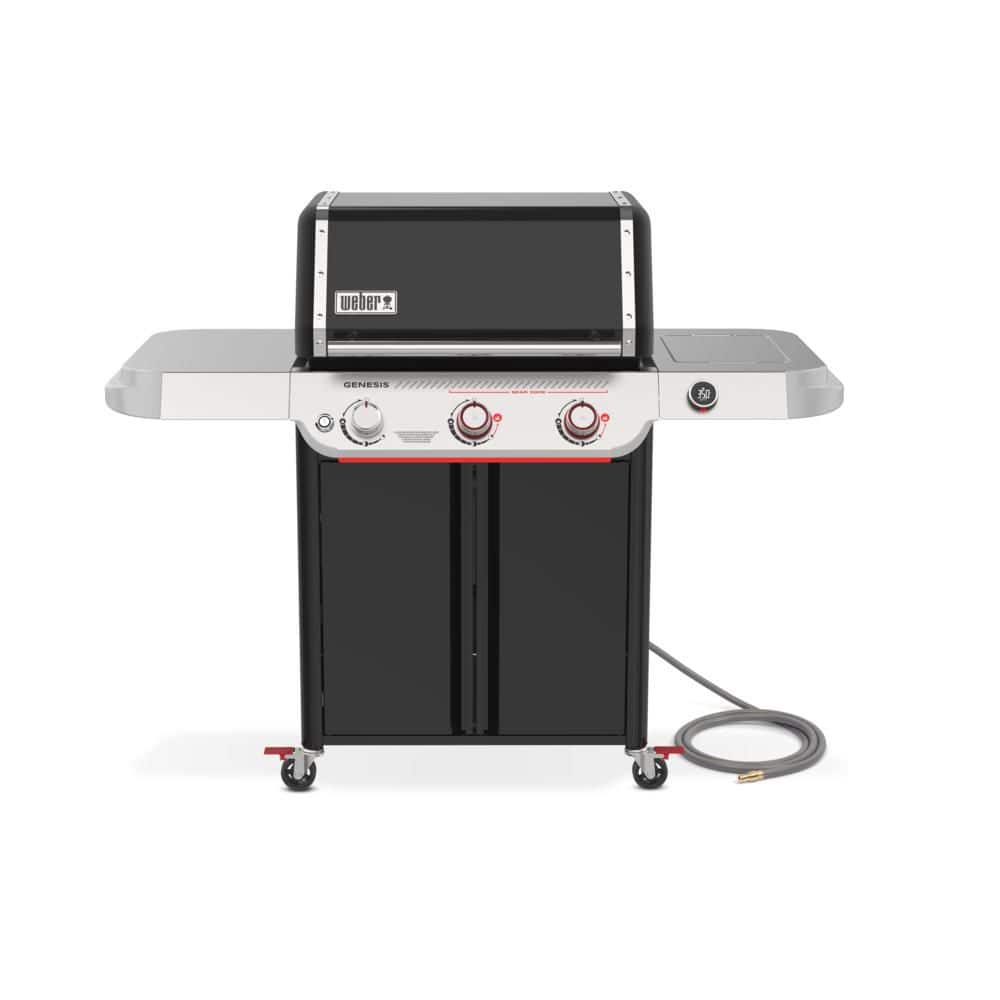 Weber 1501823 Genesis EX-325W Smart Gas Grill with 49,000 BTU, PureBlu Burners, Wi-Fi Enabled Digital Thermometer and Porcelain-Enameled Cast-Iron Cooking Grates in Black (Natural Gas)